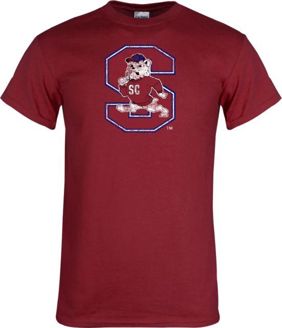 South Carolina State T Shirt SC State Bulldog block S Logo Distressed - ONLINE ONLY