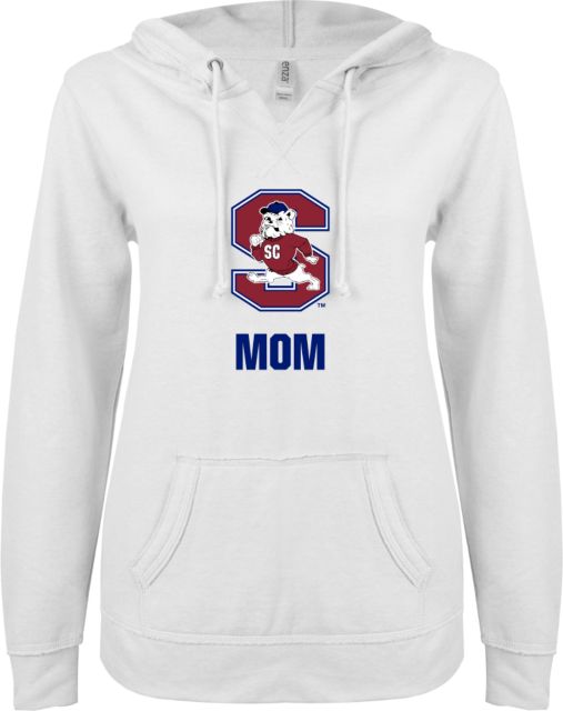 South Carolina State ENZA Ladies V Notch Raw Edge Fleece Hoodie Mom - ONLINE ONLY